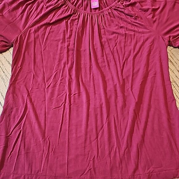 Wine red top size S Catherine Malandrino - Picture 2 of 5